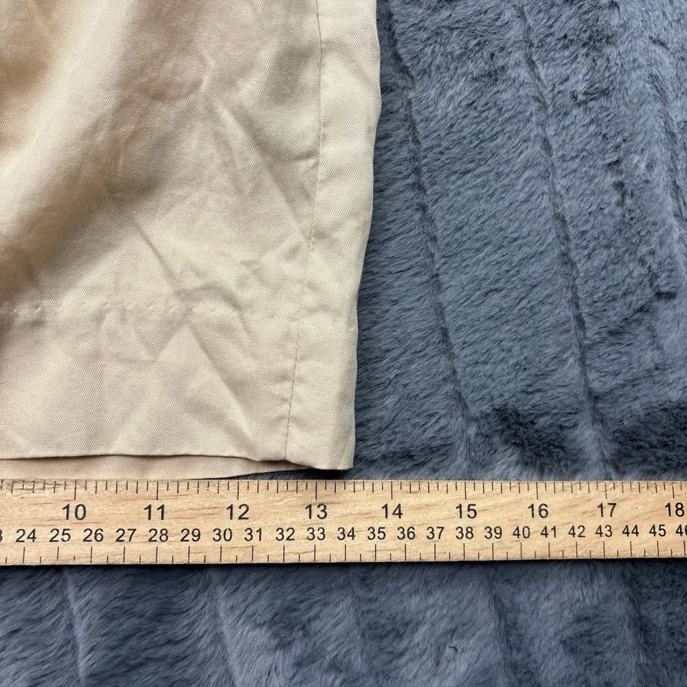 Banana Republic Womens Tan Beige Pleated Tencel Lyocell Shorts Size 8 High Rise